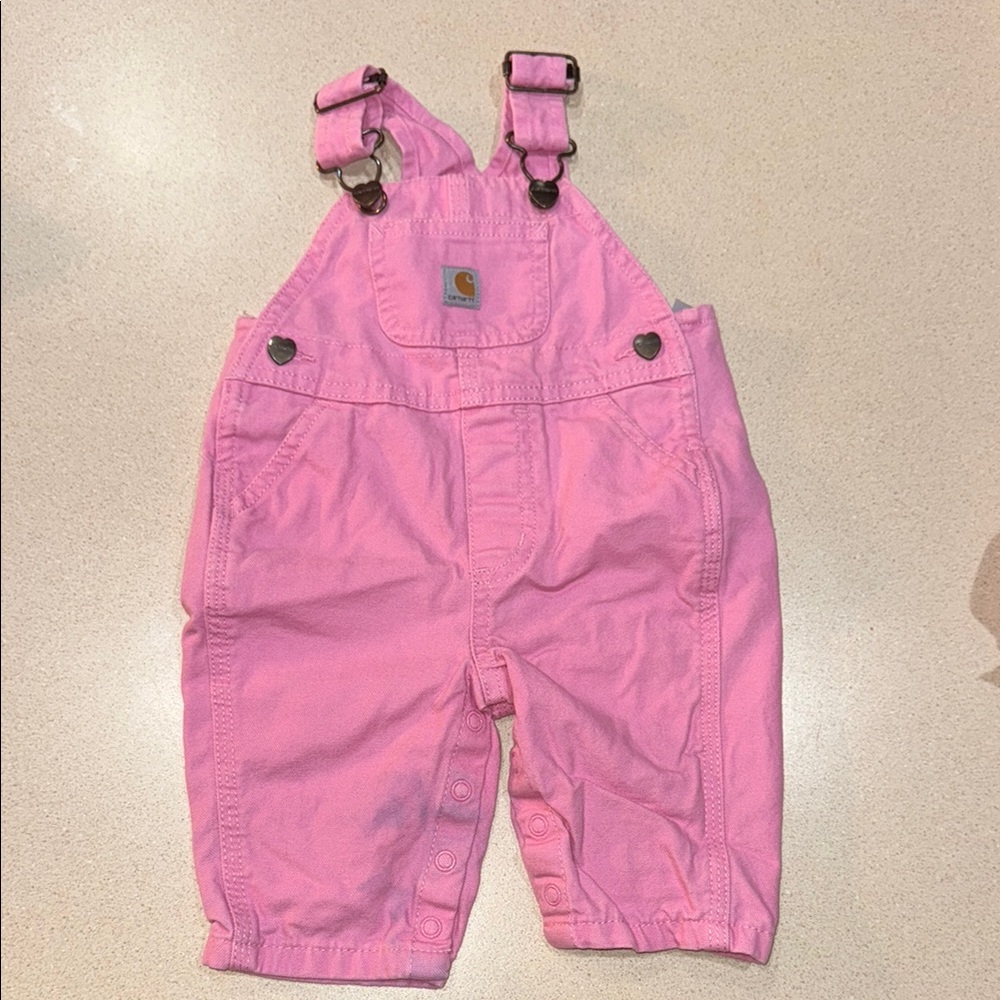 Carhartt Pink Overalls with Adjustable Straps